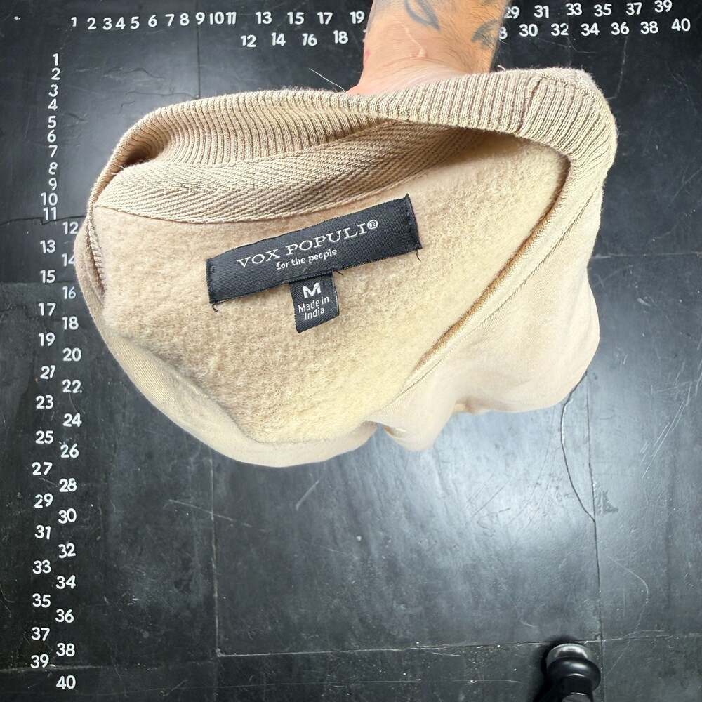 Vox Populi Chill Graphic Sweatshirt Tan Size Medium - Picture 4 of 6